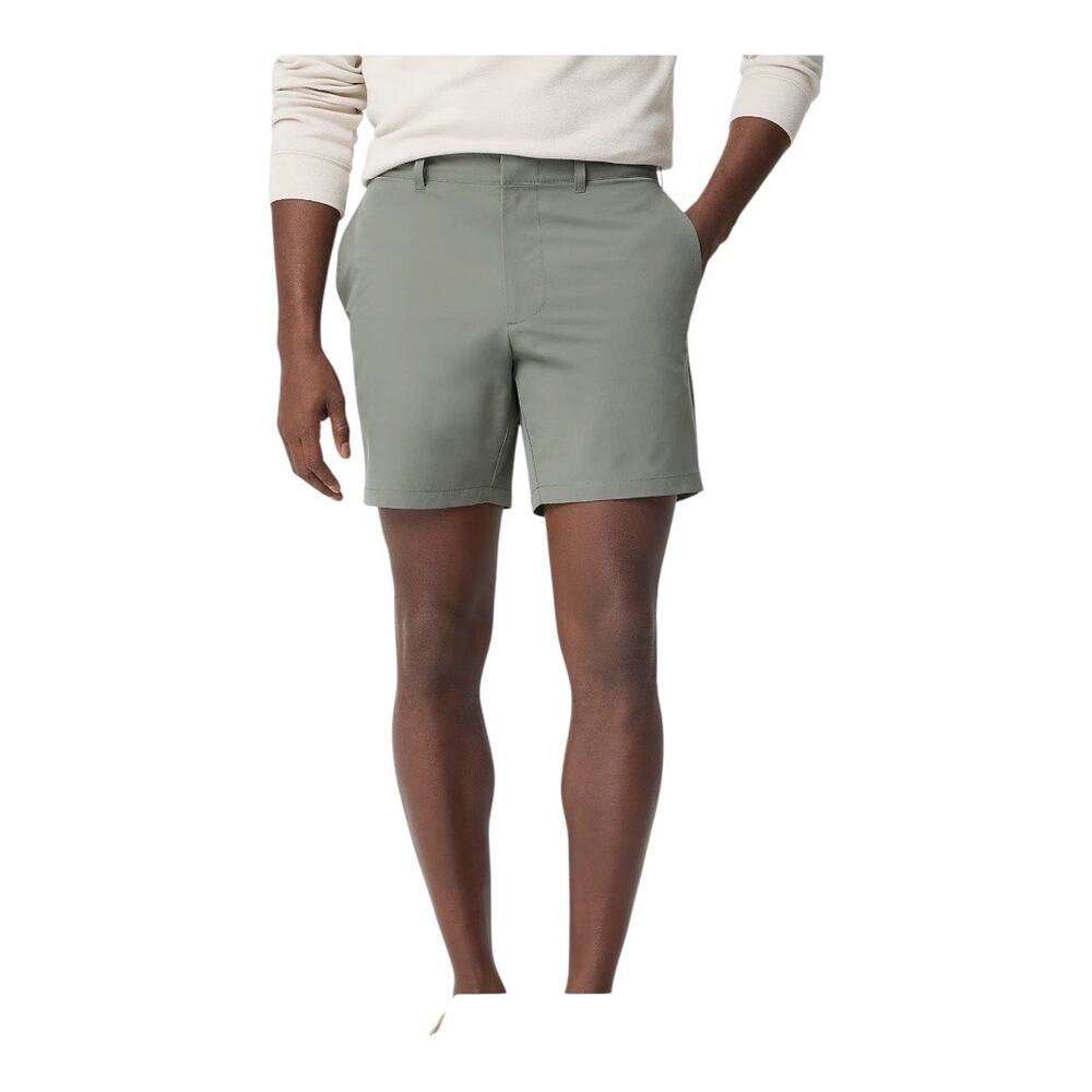 J. Crew 7 inch Chino Shorts Green 34